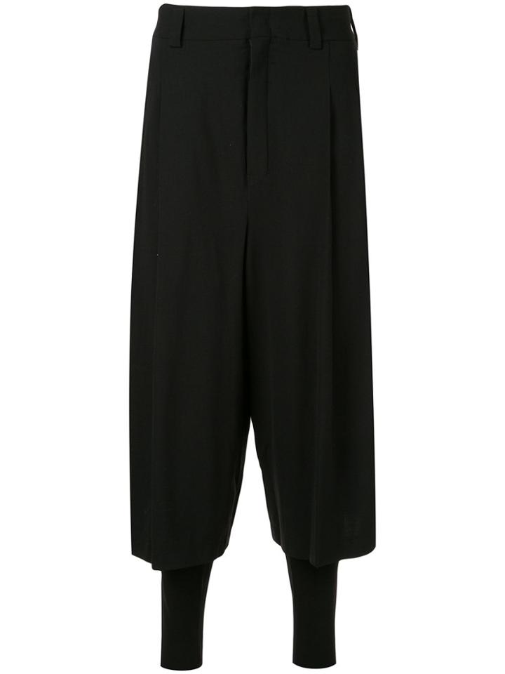Devoa High Waisted Culottes - Black