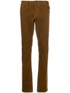 Frame Straight-leg Trousers - Brown