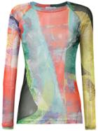 Mara Mac Printed Raglan Sleeves Blouse - Multicolour