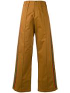 Jour/né - Wide Leg Trousers - Women - Cotton/spandex/elastane - 36, Brown, Cotton/spandex/elastane