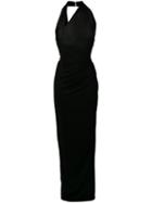 Alexander Mcqueen Jersey Fitted Gown - Black