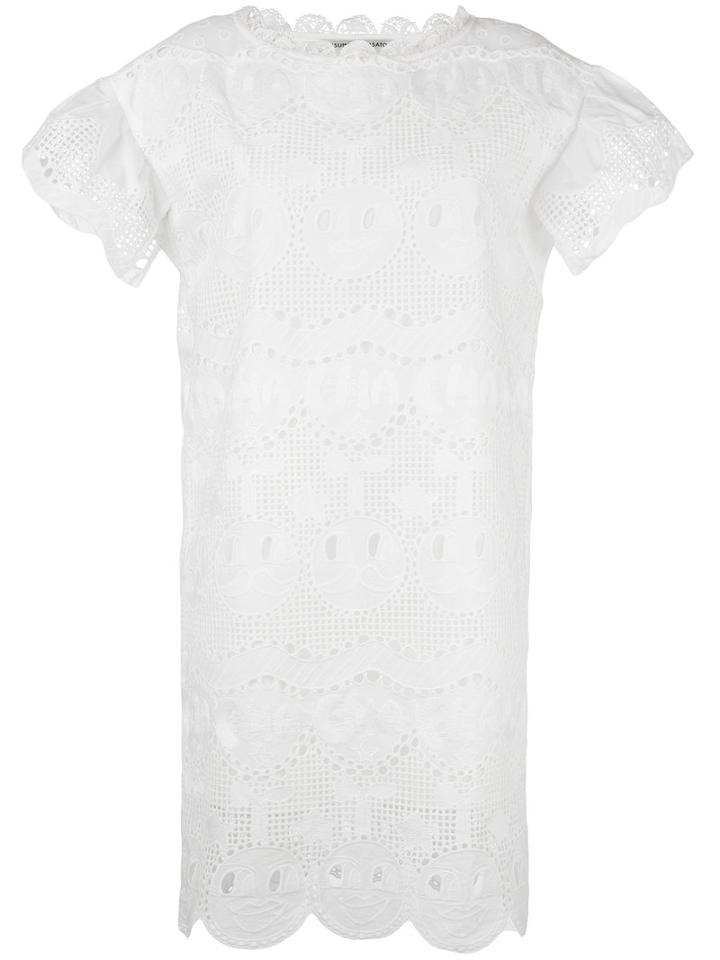 Tsumori Chisato Lace Detail Dress, Women's, Size: Small, White, Cotton