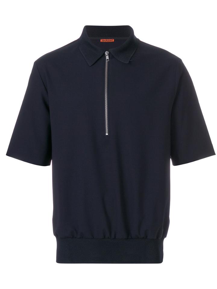 Barena Half Zip Tee - Blue