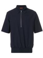 Barena Half Zip Tee - Blue