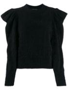 Antonino Valenti Ruffle Long-sleeve Top - Black