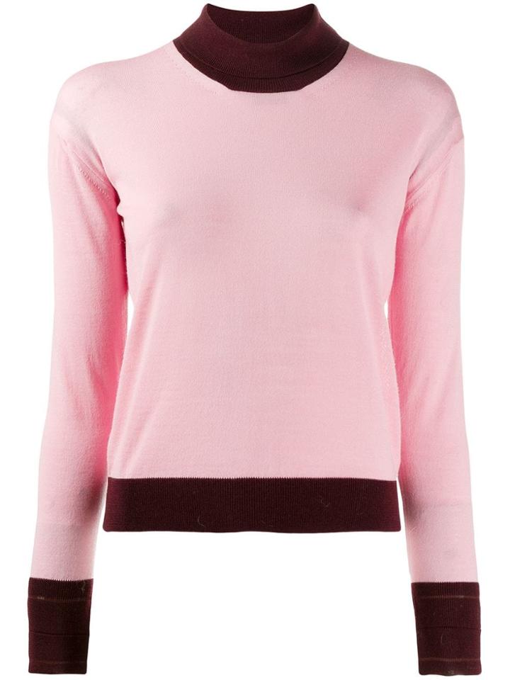 Golden Goose Contrast Trim Jumper - Pink