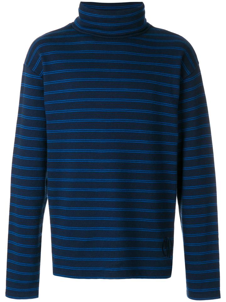 Gosha Rubchinskiy Striped Roll Neck Jumper - Blue