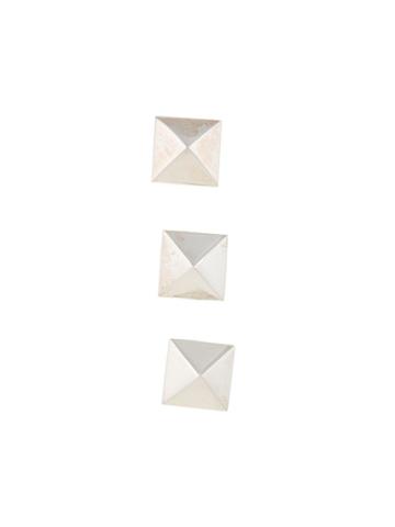 Bunney Tripe Stud Brooch - Metallic