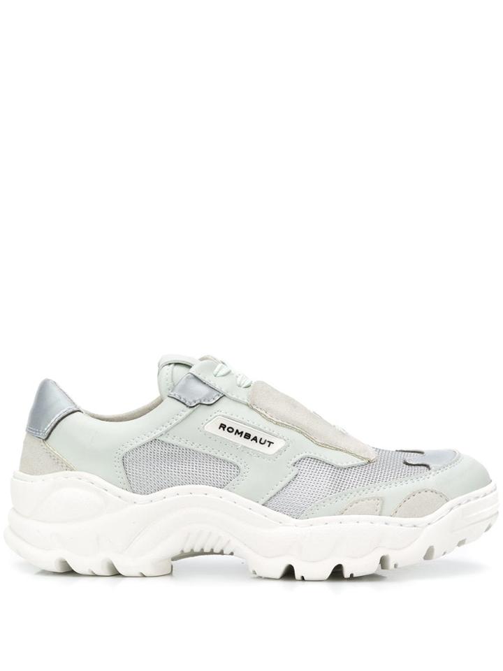 Rombaut Ridged Sole Sneakers - Green