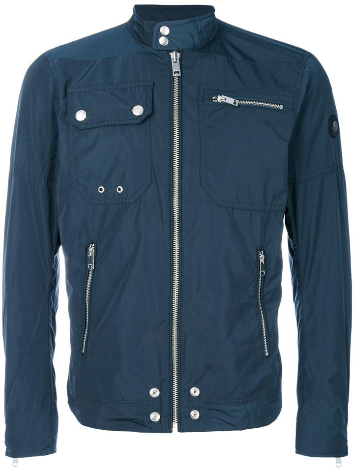 Diesel Multi-zip Bomber Jacket - Blue