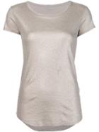 Majestic Filatures Scoop Neck T-shirt, Women's, Size: 3, Yellow/orange, Spandex/elastane/viscose