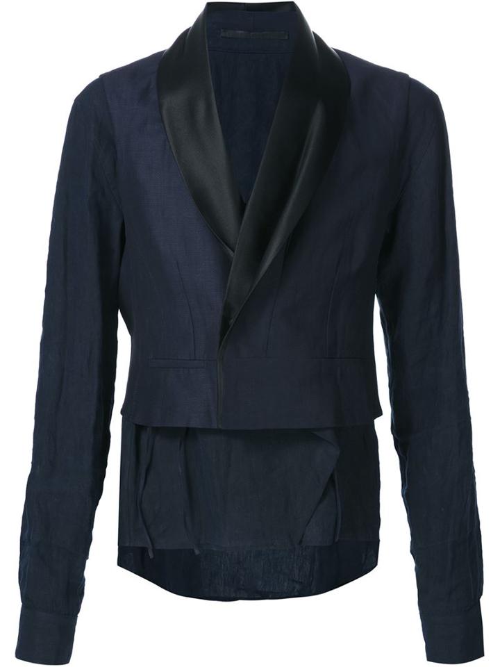Haider Ackermann Shawl Collar Cropped Blazer