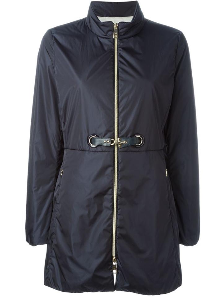 Fay Hook Detail Padded Coat
