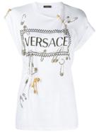 Versace Vintage Logo Safety Pin T-shirt - White