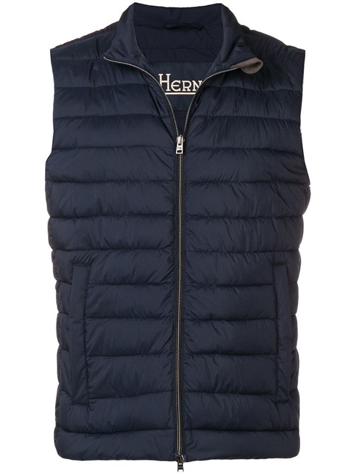 Herno Slim-fit Gilet - Blue