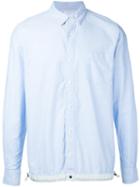 Sacai - Drawstring Waist Shirt - Men - Cotton - 3, Blue, Cotton