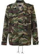 Saint Laurent Love Force Jacket, Men's, Size: Large, Green, Cotton