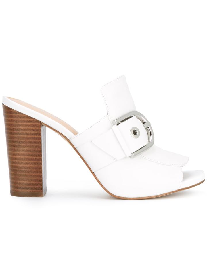 Michael Michael Kors Buckled Sandals - White