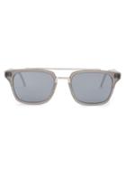 Thom Browne Square Frame Glasses, Men's, Grey, Acetate