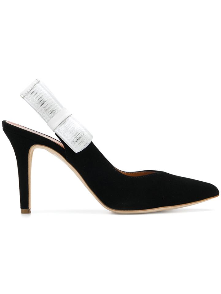 Via Roma 15 Pointed Toe Pumps - Black