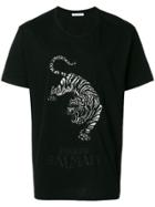 Pierre Balmain Embroidered Tiger T-shirt - Black