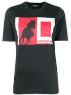 Dsquared2 Colour-block Logo T-shirt - Black