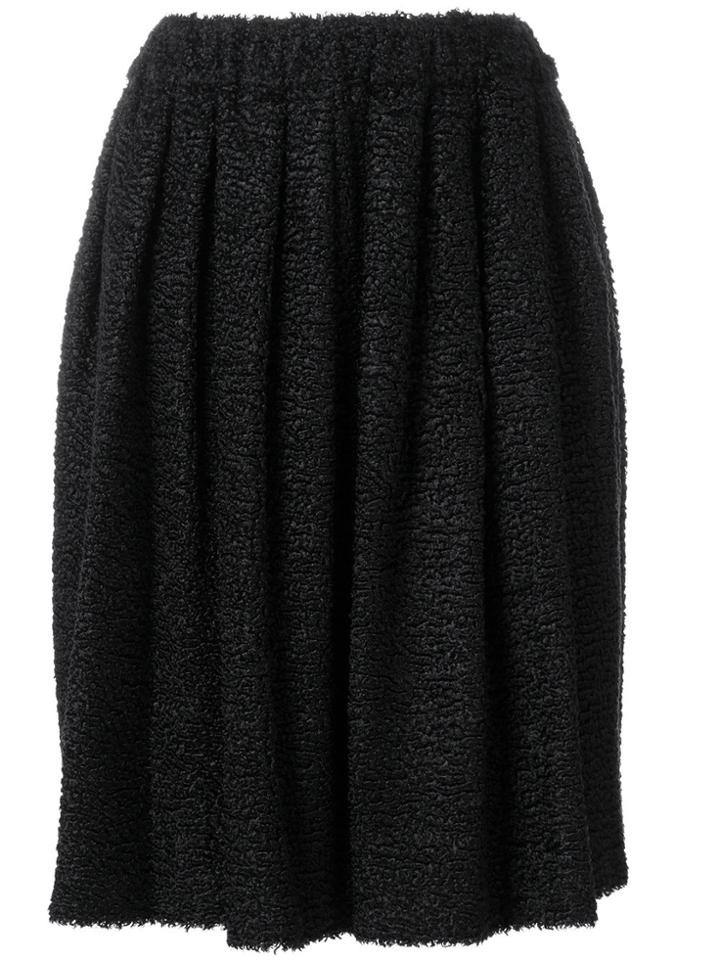 Comme Des Garçons Girl Pleated Midi Skirt - Black