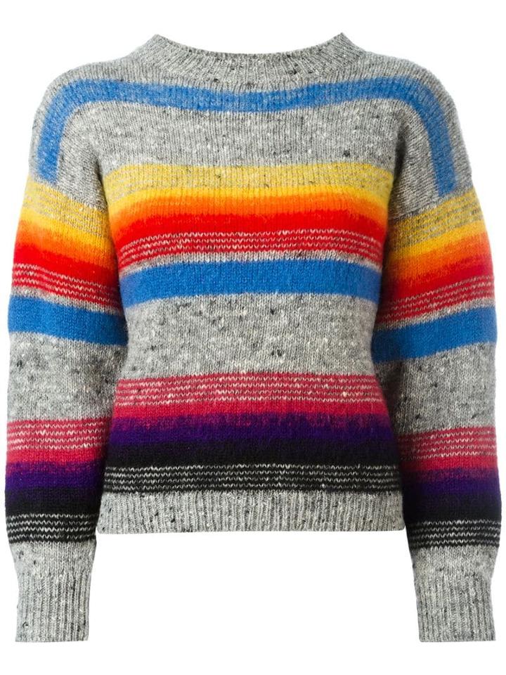 Kansai Yamamoto Pre-owned Striped Pattern Jumper - Multicolour
