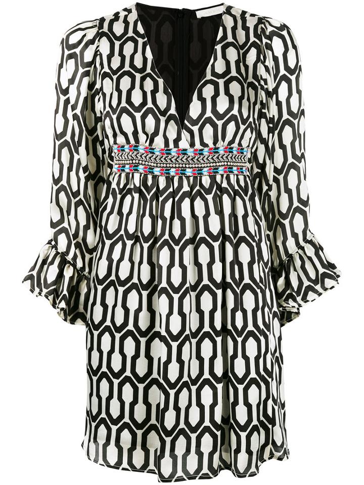 Amen - Embroidered Dress - Women - Silk/metal/glass - 42, White, Silk/metal/glass