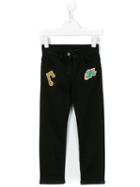 10x10 An Italian Theory Kids - Unicorn Patch Jeans - Kids - Cotton/spandex/elastane - 4 Yrs, Black