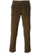 Incotex Corduroy Trousers, Men's, Size: 50, Brown, Cotton/spandex/elastane