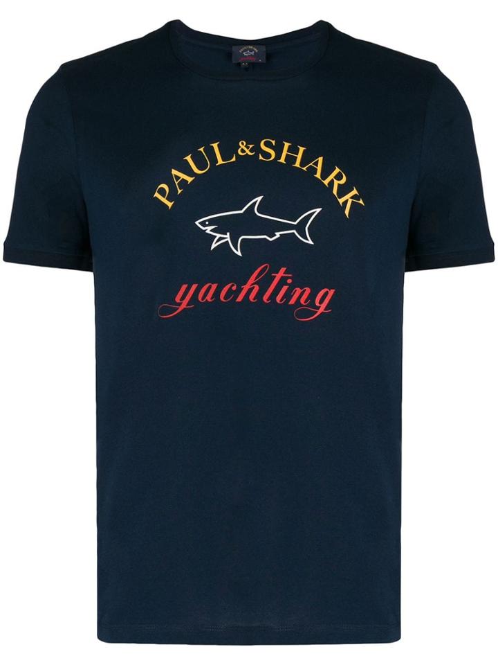 Paul & Shark Logo T-shirt - Blue
