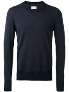 Maison Margiela - Knitted Sweater - Men - Wool - M, Blue, Wool