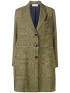 Barena Houndstooth Single-breasted Coat - Neutrals