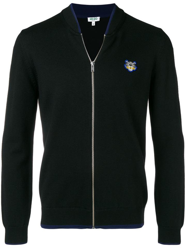 Kenzo Tiger Zip-up Cardigan - Black