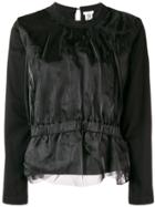 Comme Des Garçons Noir Kei Ninomiya Gathered Waist Blouse - Black