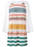 Missoni Multi-pattern Knitted Dress, Women's, Size: 44, White, Silk/spandex/elastane/viscose