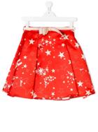 Elisabetta Franchi La Mia Bambina Teen Star Print Skirt - Yellow &