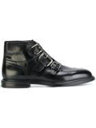 Dolce & Gabbana Buckled Brogue Detail Boots - Black