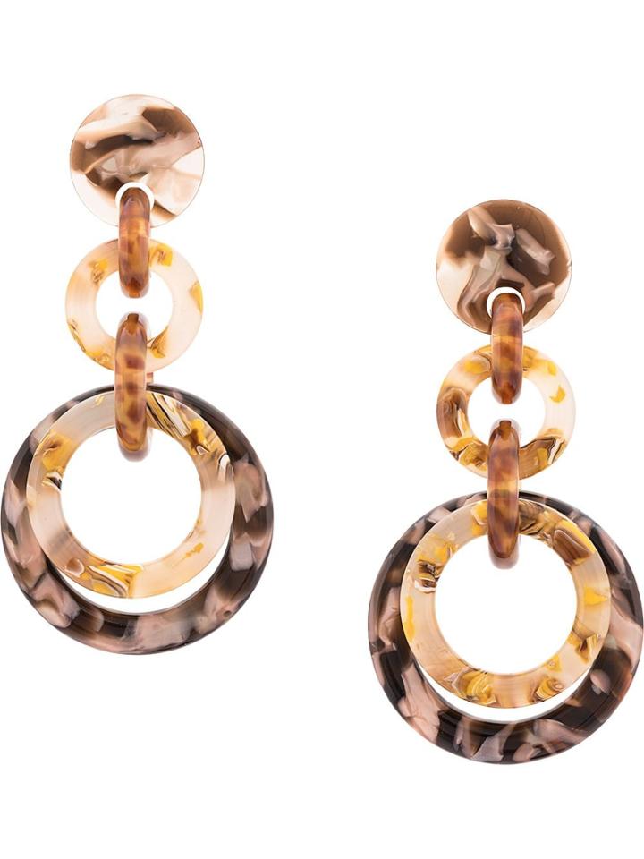 Lele Sadoughi Loop-de-loop Drop Earring - Brown