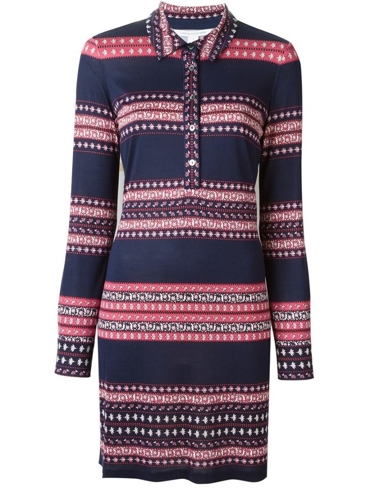 Diane Von Furstenberg Striped Shirt Dress