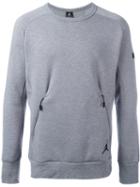 Nike Jordan Sweatshirt, Men's, Size: Small, Grey, Cotton/polyester