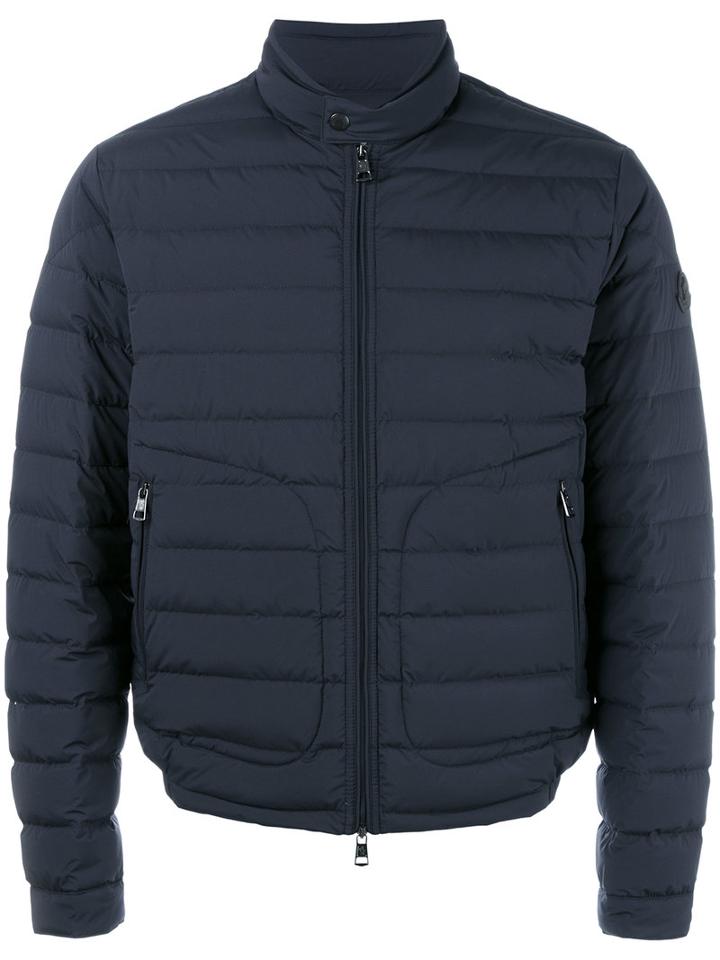 Moncler Delabost Padded Jacket, Men's, Size: 3, Blue, Polyamide/spandex/elastane/feather Down/spandex/elastane