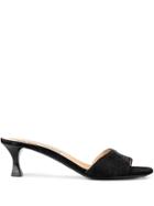 Tabitha Simmons X Brock Collection Classic Kitten Mules - Black
