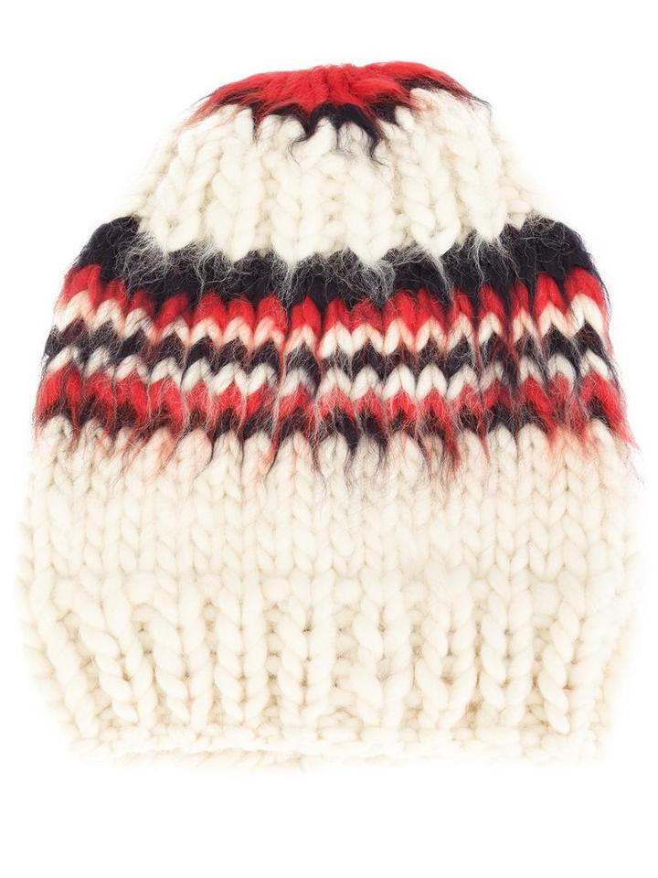 Christopher Raeburn 'x The Woolmark Company Hand Knit' Beanie, Women's, White, Merino
