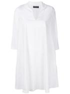 Twin-set V-neck Dress - White