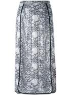 Marco De Vincenzo Embellished Polyester Midi-length Skirt - White