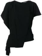 Chalayan Asymmetric Hem T-shirt - Black