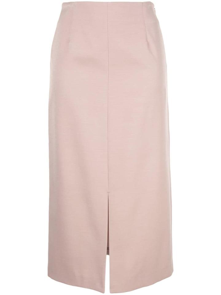 Ballsey Slit-detail Midi Skirt - Brown