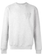 Wood Wood 'huston' Sweatshirt, Men's, Size: Large, Grey, Cotton/nylon/spandex/elastane
